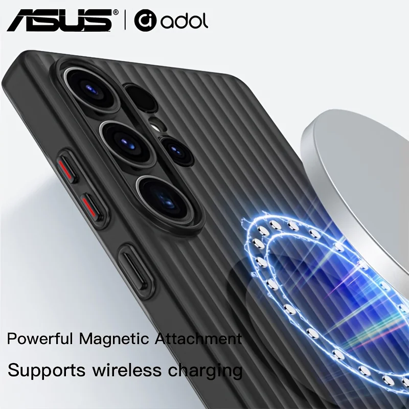 ASUS Shockproof MagSafe-Compatible Clear Protective Case with Ultra-Thin Matte Acrylic Cover
