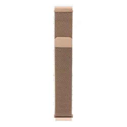 Milanese Mesh Magnetic Metal Watch Band, 20mm/22mm - Oppo Watch X3 - X2 - S (Vintage Gold)