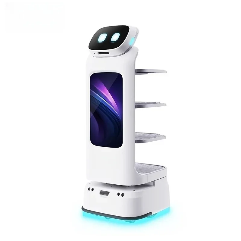 Robot Intelligente per la Consegna di Cibo per Ristoranti e Hotel, Cameriere Automatico per Servizio di Consegna Pasti