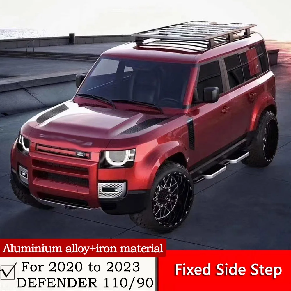 

110/90 фиксированный боковой шаг для 2020 до 2023 DEFENDER modifкатия алюминиевый сплав DEFENDER110/90 боковая педаль с кронштейном