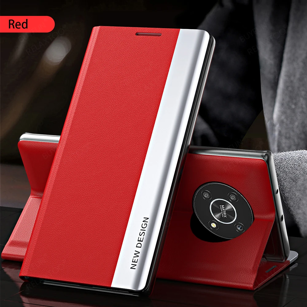 Luxury Leather Flip Book Stand Cover For Honor X9 5G 2022 Case Holder Wallet Coque On Honer Honar X 9 HonorX9 5G ANY-NX1_voghion.com