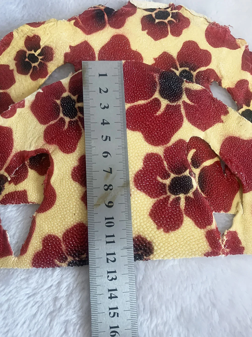 2개/3개의 진주빛 물고기 피부색 꽃무늬 프린트는 DIY 걸이 장식 카드 가방 재료로 사용할 수 있습니다.