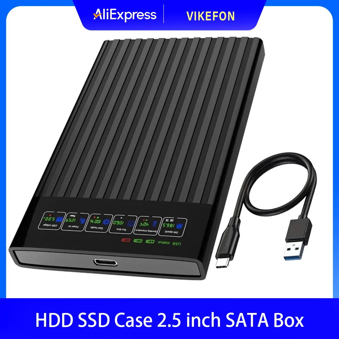 2.5-Inch SATA to USB 3.1 Portable HDD/SSD Enclosure - High-Speed 6Gbps Storage Solution