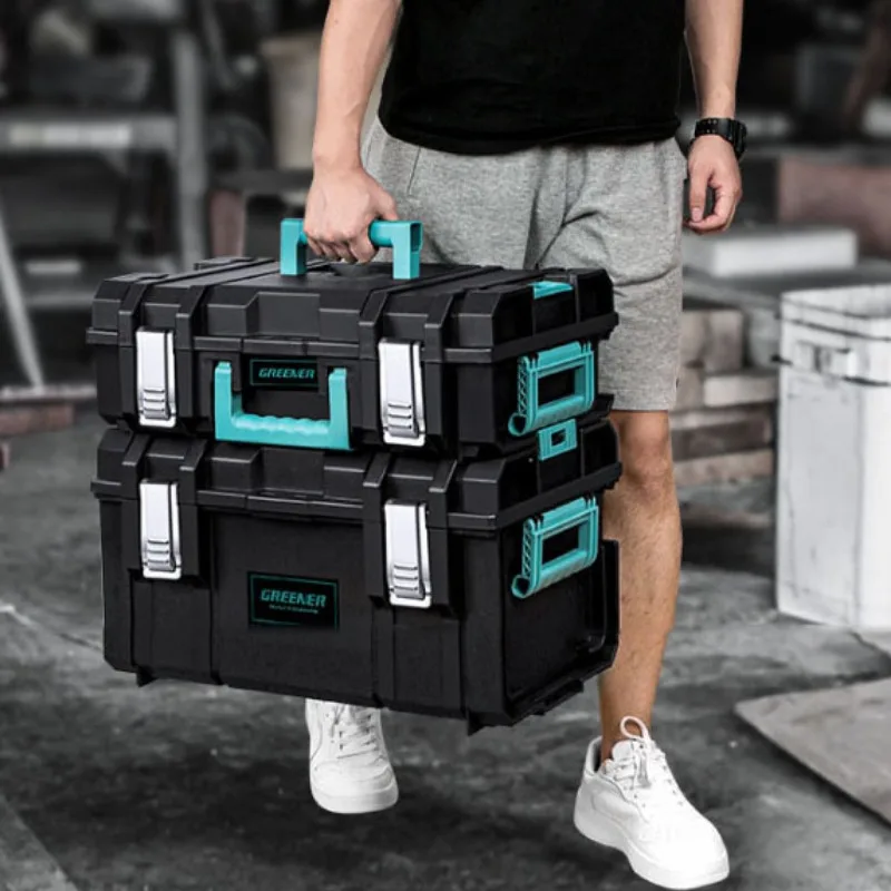 Plastic ABS Tool Storage Box Multifunctional Multiple Specifications Portable Tool Box Organizer Hardware Repair Tools Packaging 4