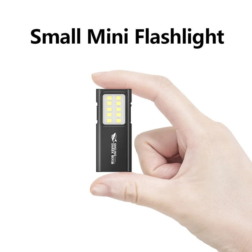 Torcia LED Portachiavi Ricaricabile USB-C, 7 Modalità, COB 1000 MAh, EDC Impermeabile Per Escursioni E Campeggio - 2