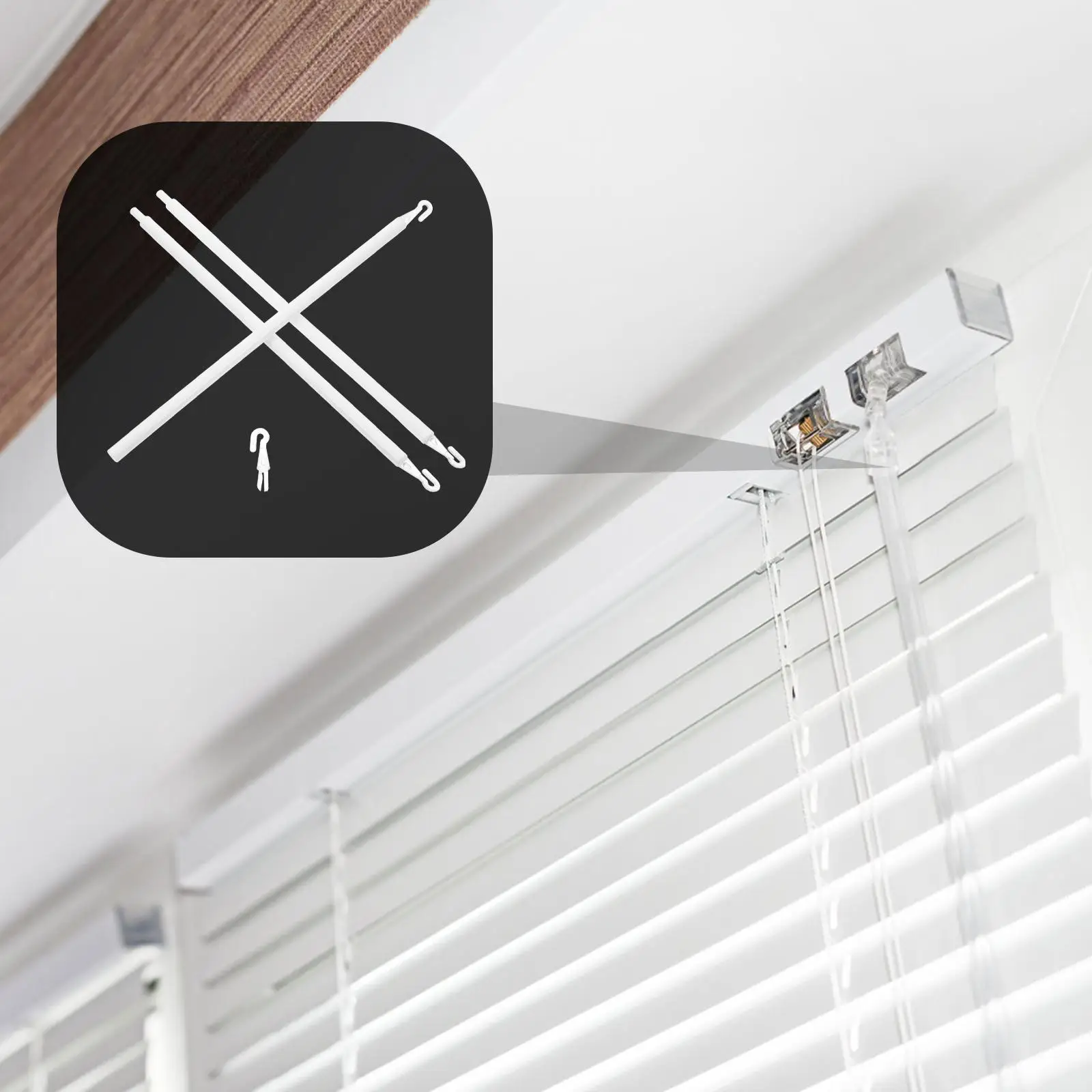 89CM Plastic Blind Stick Hooks Lightweight Curtain Pull Easy Assembly Venetian Blind Accessories Window for Home 6