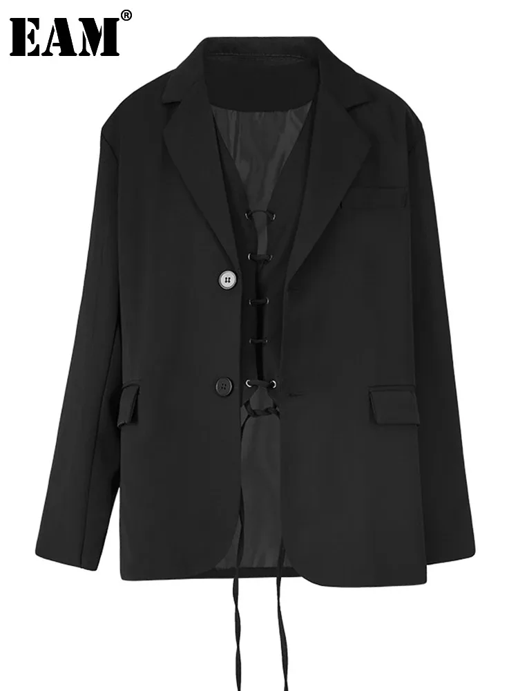 [eam]-women-black-bandage-irregular-big-size-blazer-new-lapel-long-sleeve-loose-fit-jacket-fashion-spring-autumn-2024-1df6400