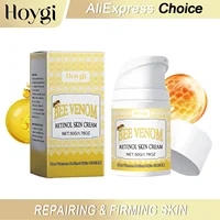 HOYGI Bee Venom Retinol Cream Tighten Loose Skin Reduce Fine Lines Restore Skin Elasticity Moisturizing Repairing Skin Care 50g