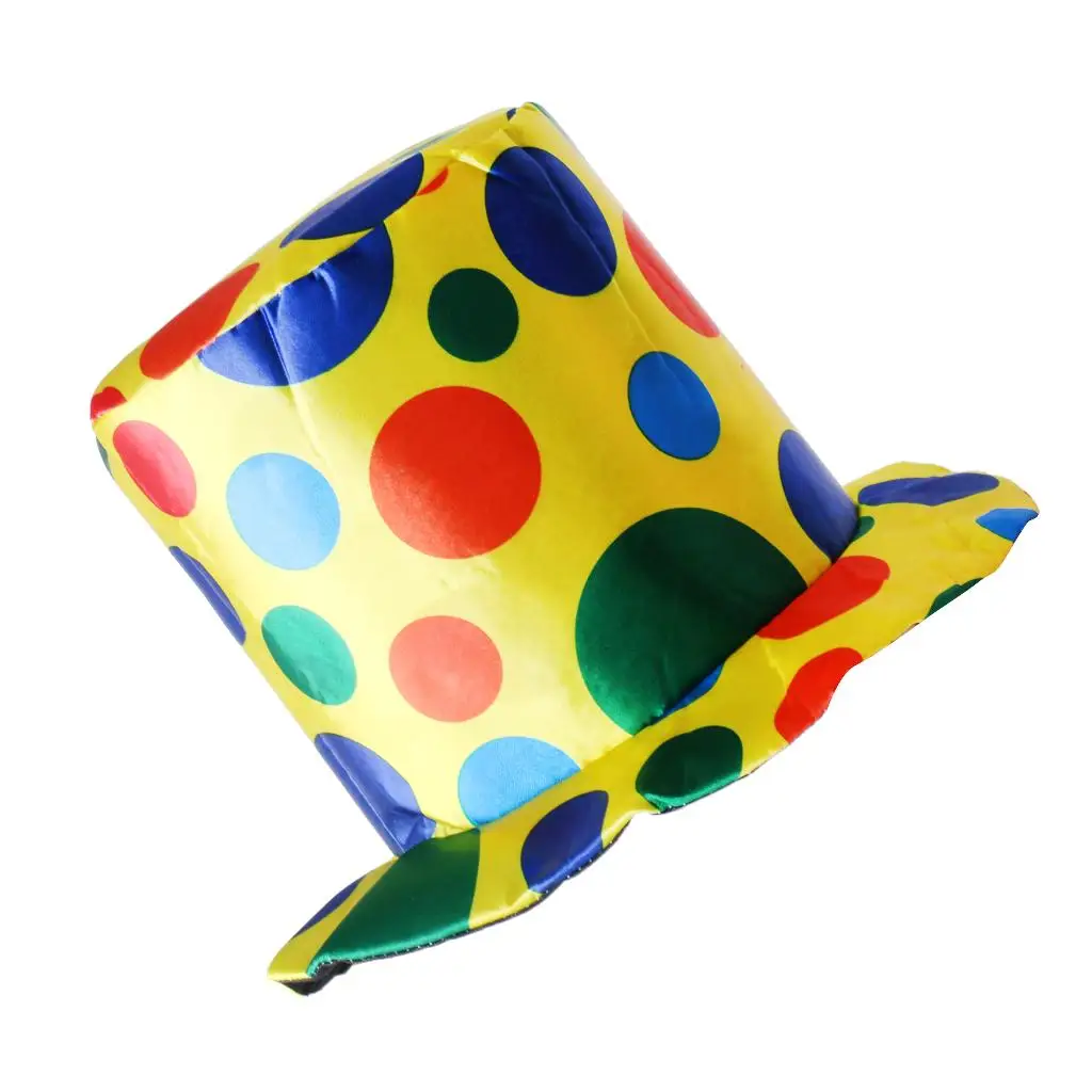 Adult Polka Dot Top Hat Clown Birthday Party Halloween Carnival Supply cosplay hat,cosplay prop accessories