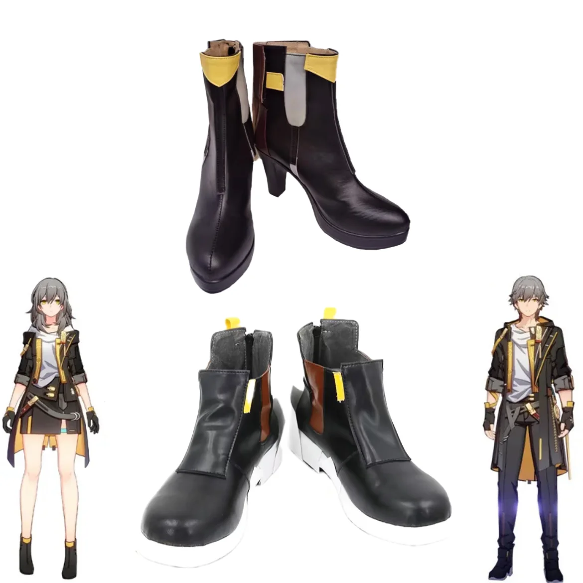 

Honkai Star Rail Trailblazer Stelle Caelus Cosplay Shoes Halloween Anime Carnival Party Men's Women's Uniform Shoes