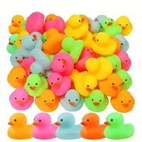 10/25pcs Mini Rubber Ducks Bath Toy For Kids And Toddlers Multicolor Float Rubber Duckling Baby Bath Showers Pool Games Toys 1