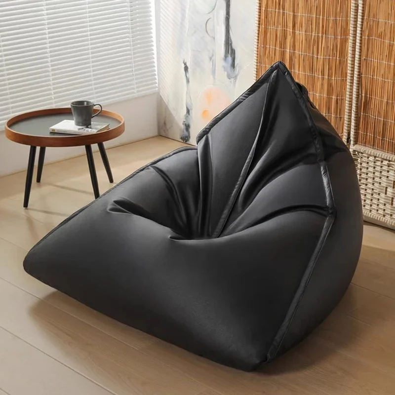 발코니 콩 가방 소파 의자 커버, 사무실 디자인, 블랙 캠핑 퍼프 소파 안락 의자, 독서 소피 도 살로누 야외 가구 