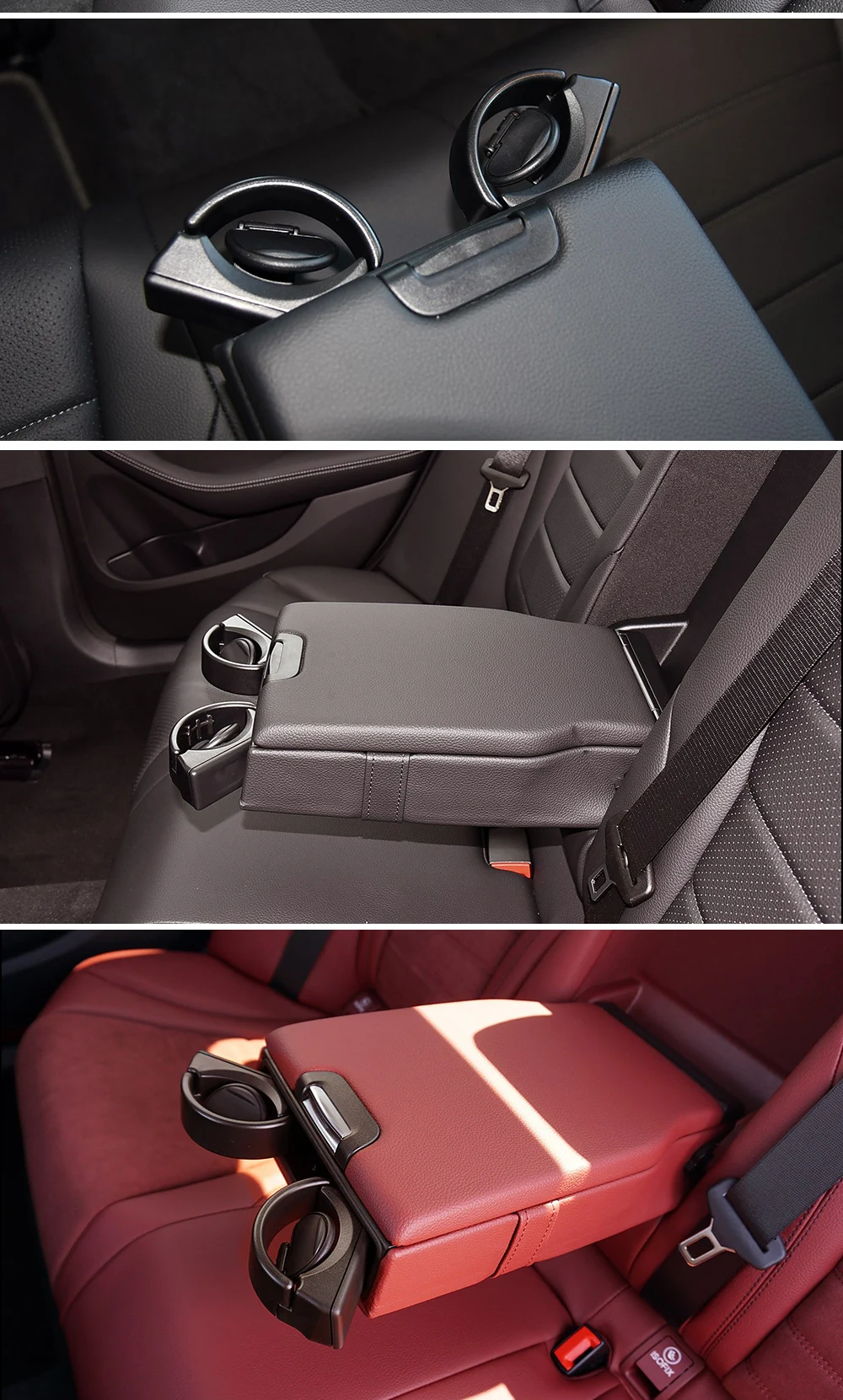 Für mercedes w213 w222 w257 auto rücksitz armlehne getränk wasser becher getränke halter becher halter stehen für benz c e s cls klasse – Detail 5