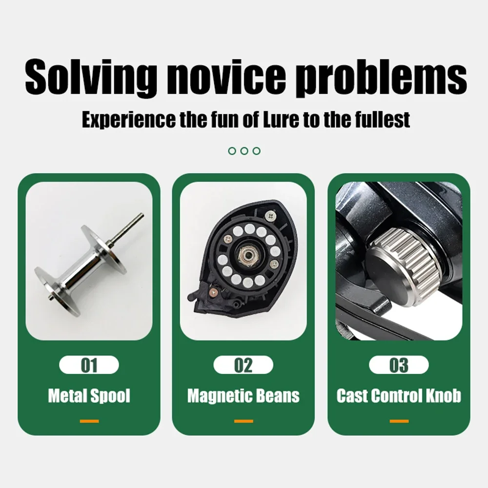 Fishing Reel 15KG Widen Casting Reels Long Casting Wide Body Teardrop Reel Baitcasting Reel 5.3:1 Anti Fry Line Metal Line Cup Fishing Wheel