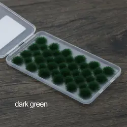 39PCS Static Grass Tuft Clusters for Micro Landscape and Wargame Scenery (Dark green)