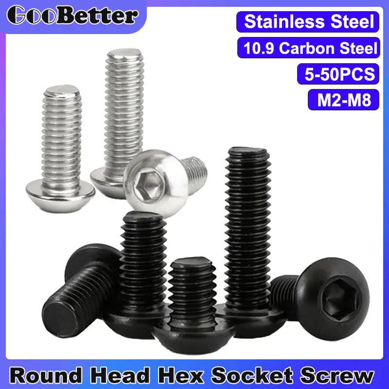 

5-50 шт., шестигранные винты из нержавеющей стали