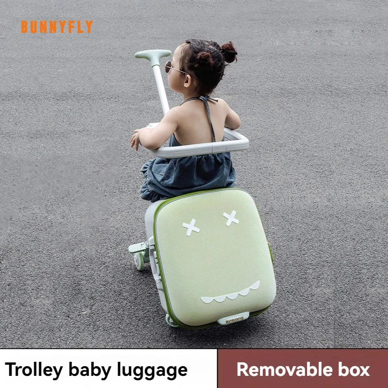 Children's Luggage Case Can Ride and Walk the Baby's Suitcase The Baby Can Take the Suitcase. The 20-Inch Folding Stroller Can