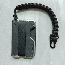  New RFID Metal Cardholder Wallet Microfiber Leather Slim Men Business Badge Purse Credit Card Holder Aluminum ID Bank Card Case 