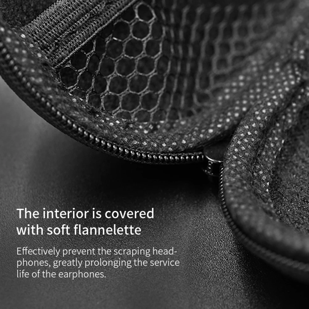 1-10PCS KZ Earphone Accessories Wired Headphones Case Bag EVA Zipper Storage Box for BA10 AS10 ES4 KZ CAA for Xiaomi Universal