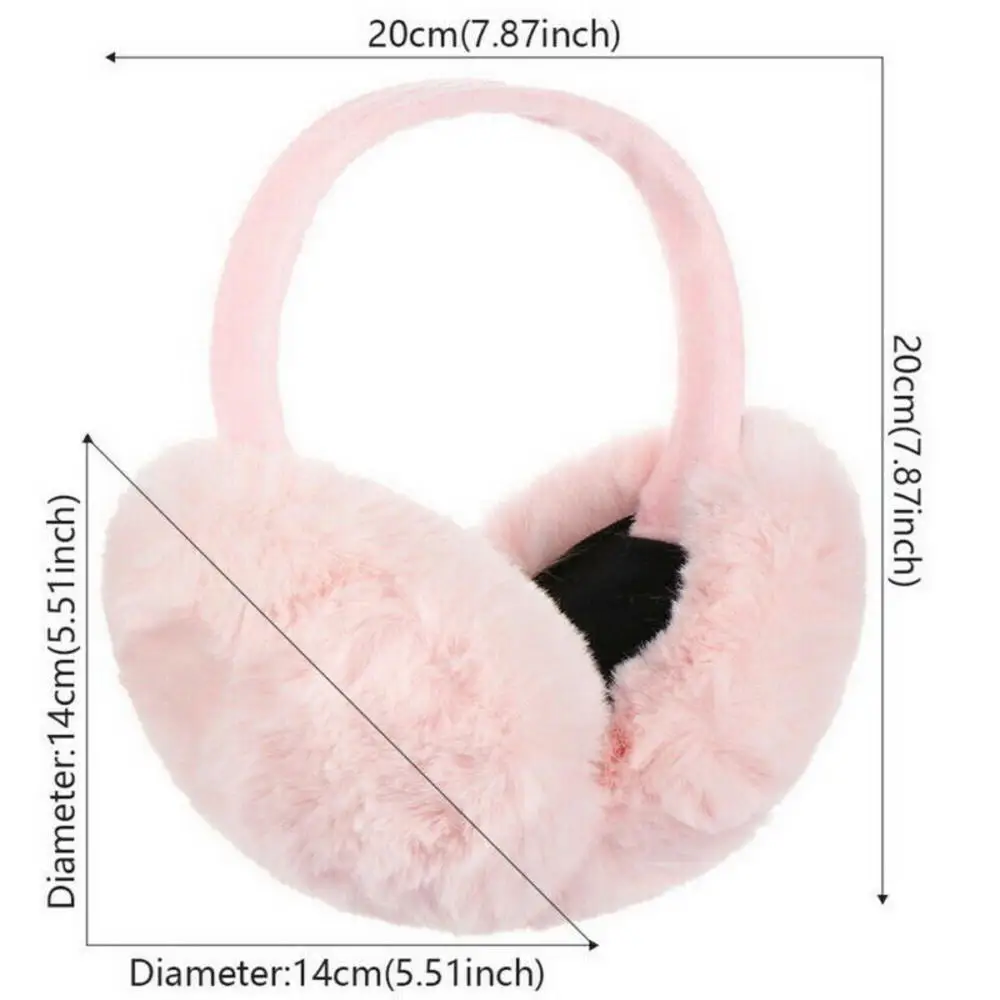 Cache Oreille,Cache Oreilles en Peluche pour Femme Pliables,Cache