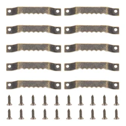 10-Pack Metal Sawtooth Picture Hangers with Screws (A)