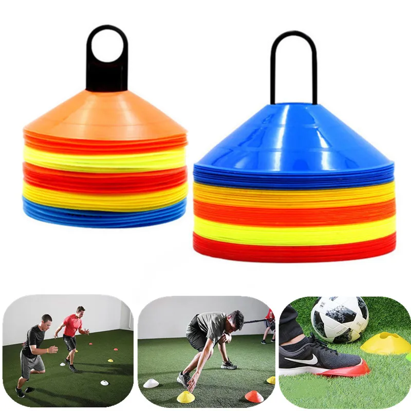 New 10pcs/lot 19cm Cones Marker Discs Soccer Football Training Sports