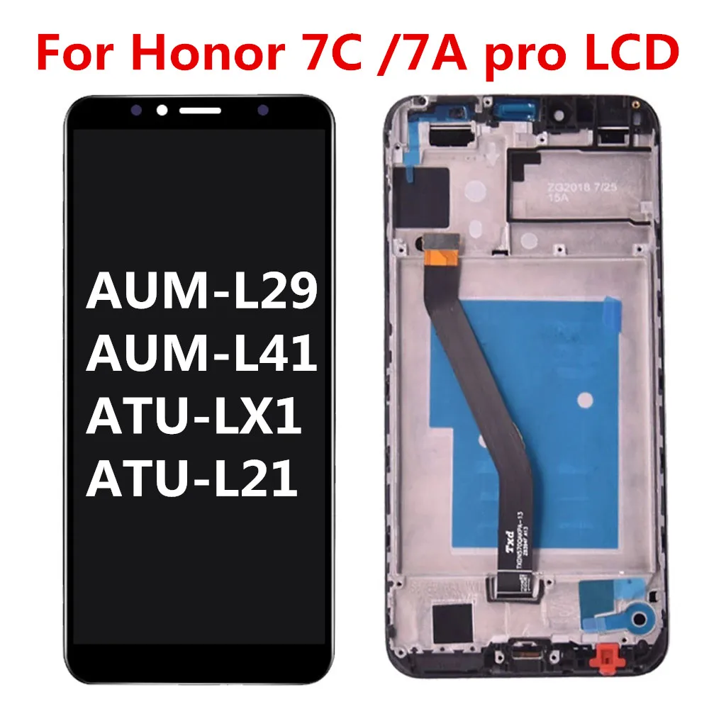 

ЖК-дисплей для Huawei Honor 7C с сенсорным экраном дигитайзер ATU LX1 / L21 для Huawei 7A Pro