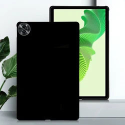 Flexible Black Silicone Tablet Case - Soft TPU Shell for Realme Pad X (Black)