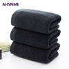Professional Customized LOGO 100%Cotton Black bath towel Hand Towel Embroidery Name Personalized Towel Gift for Friends Family 3