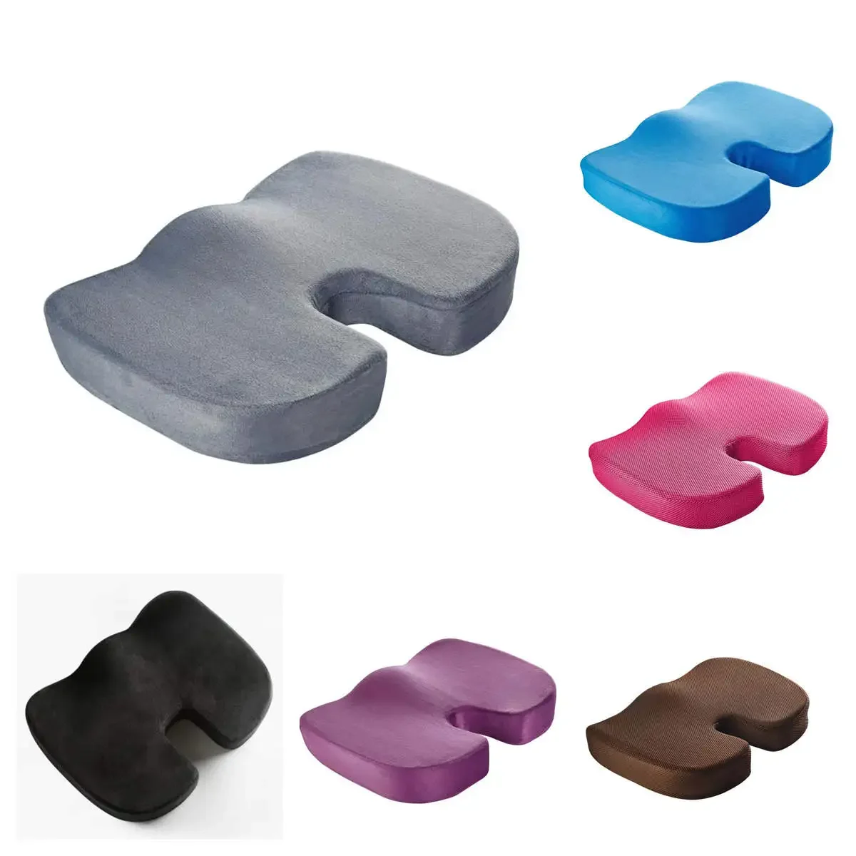 Coccyx Orthopedic Seat Cushion with Memory Foam for Home Office Chair, Tailbone Pain Relief, and Support 6