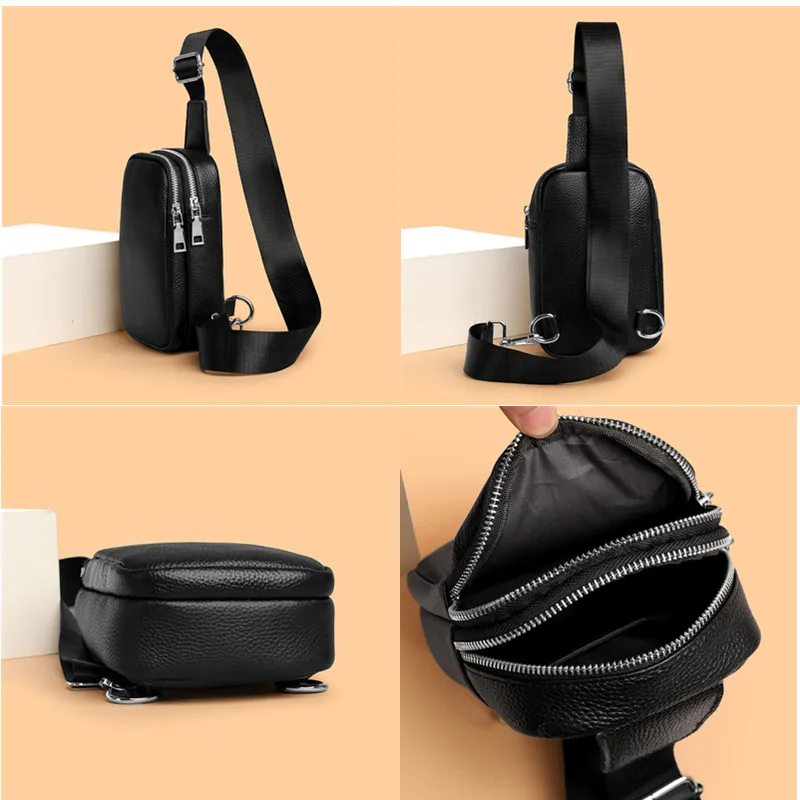 Borsa a tracolla da donna Luury in vera pelle, borsa a spalla alla moda, borsa a tracolla per il tempo libero e i viaggi._voghion.com