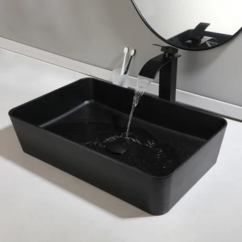 Black Bathroom Vessel Sink