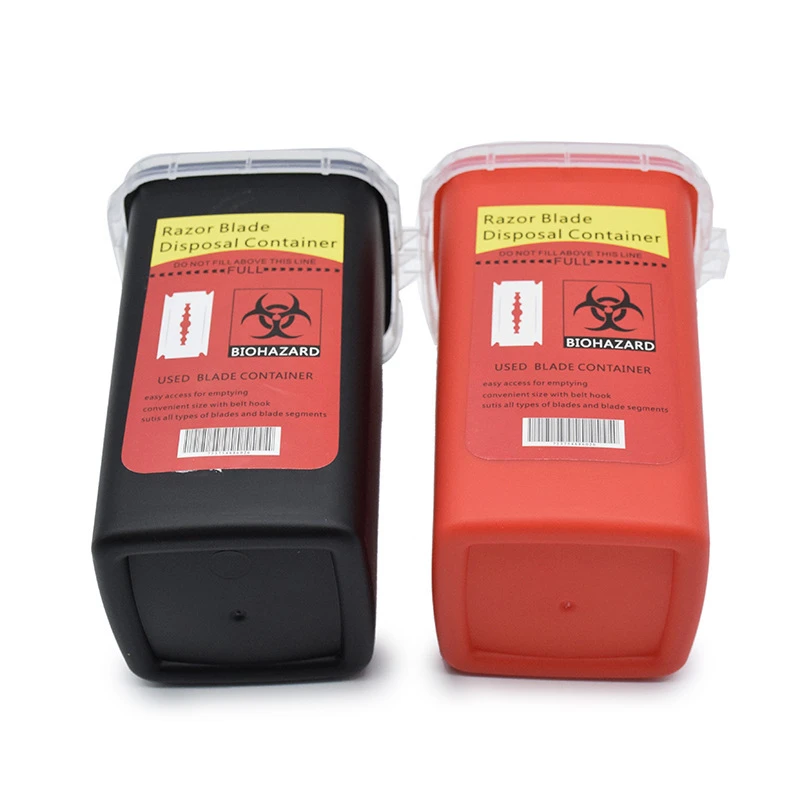 Professional Salon Waste Storage Box - Hairdressing & Eyebrow Trimmer Disposal Container
