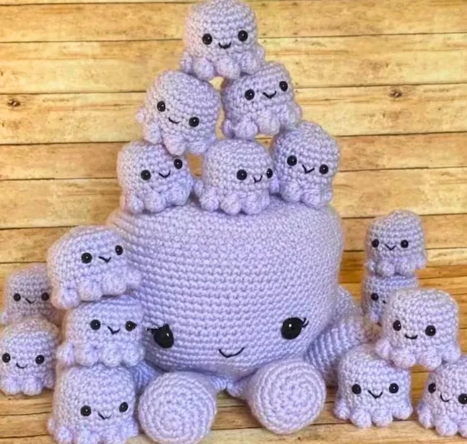 Amigurumi Pulpitos Doble Cara Pulpo Reversible Pulpitos A Crochet