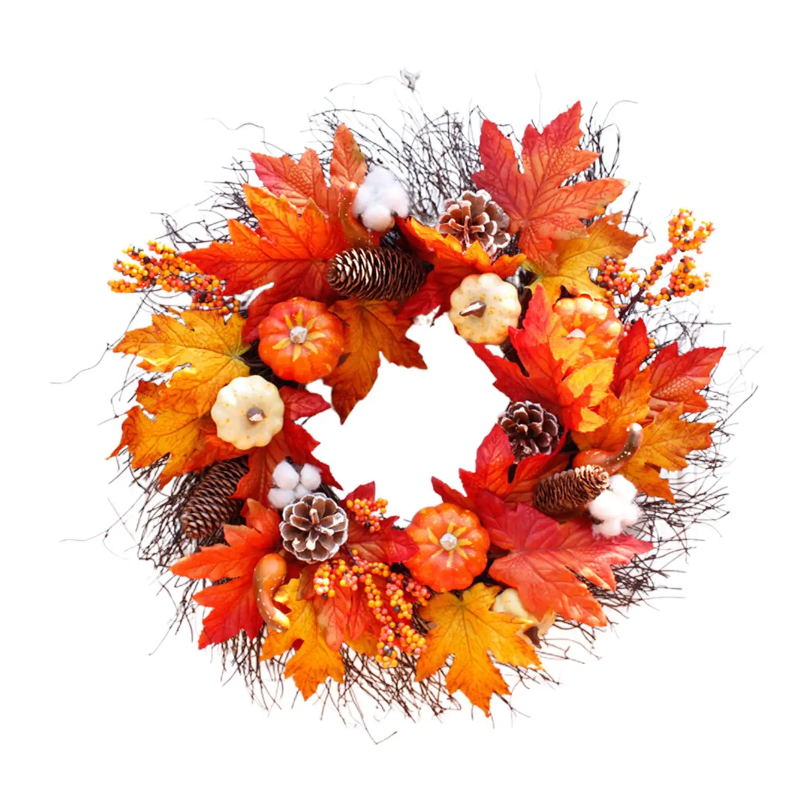 Autumn Harvest Garland Wreath 55cm Decorative Garland Day Supplies