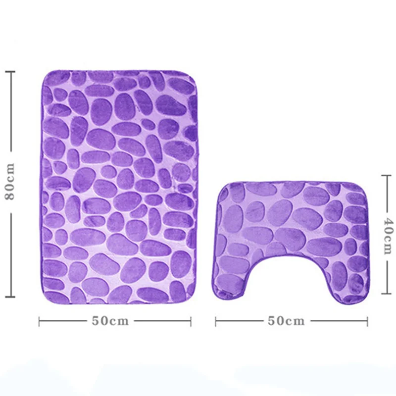Floor Mat Bathroom Mat Absorbent Bathroom Mat Bathroom Floor Mat Toilet Mat Bath Mat Home Bathroom Bath Mat Set Toilet Mat Non-slip Bath Bathroom Carpet Shower Carpet Set Toilet Cover Floor