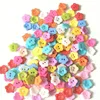 100Pcs Cute Plum Blossom Flower Buttons,Sewing Buttons Craft DIY Children's Handmade Buttons,Children's Sweater Buttons 5