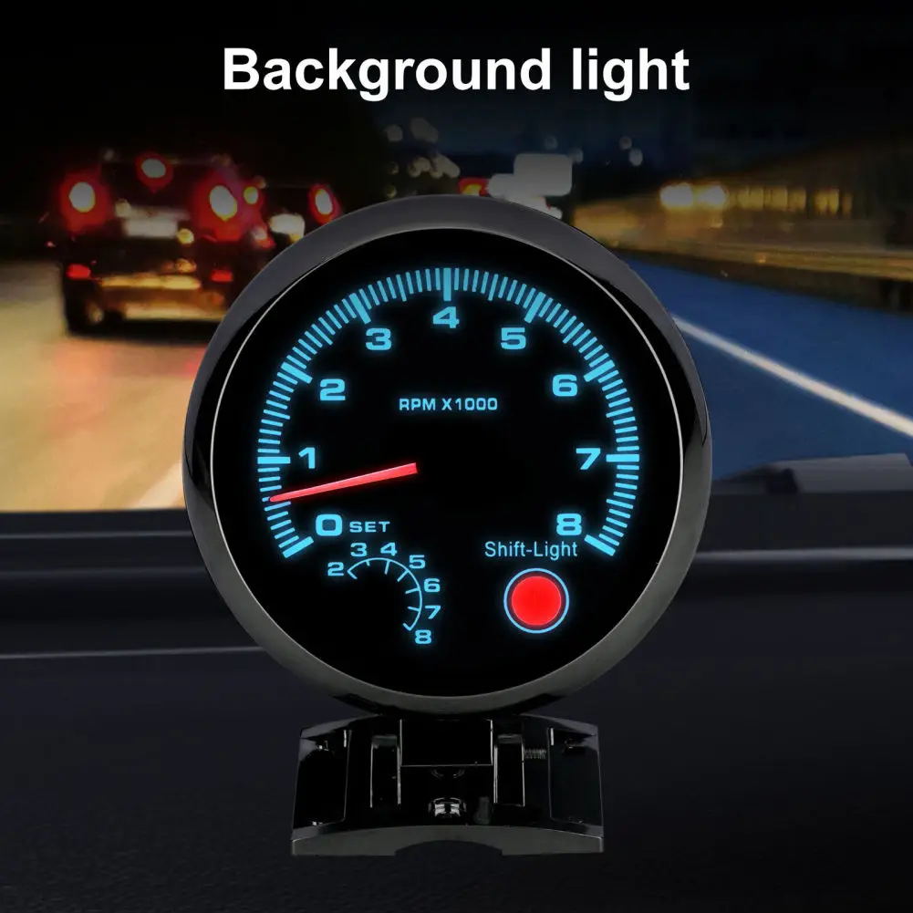 ڵ Ÿڹ ,  Ʈ, 0-8000 RPM LED Ÿ  跮, κ 4/6/8 Ǹ, 12V  , 3.75 ġ