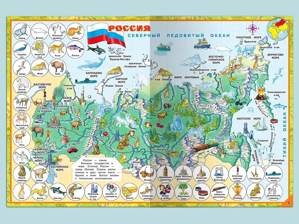 Рисунок 4 - Мой первый атлас с наклейками