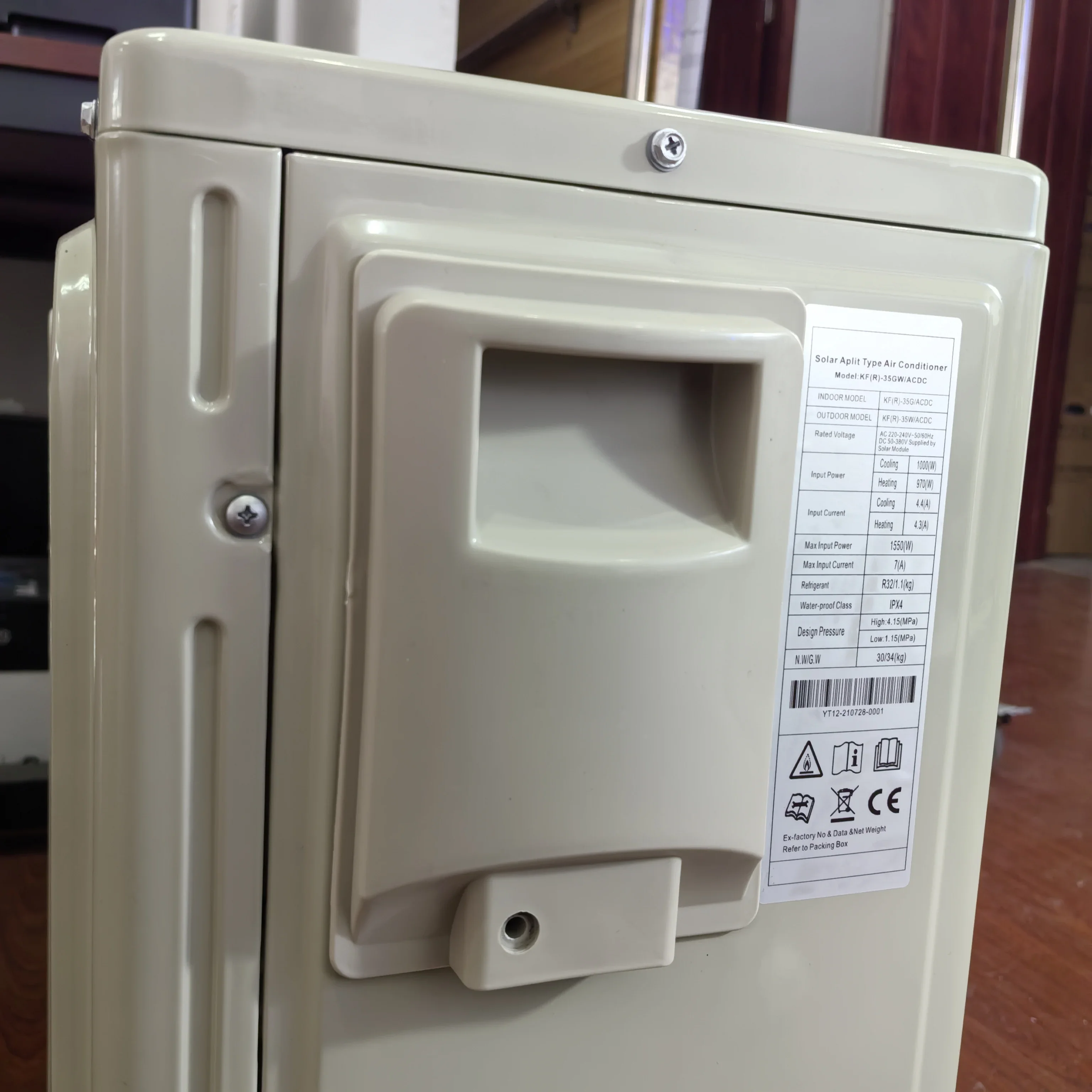 18000Btu 1.5 Ton Wall Mounted AC Inverter Mini Solar Air Conditioner Home Solar Mini Split Air Conditioner 6