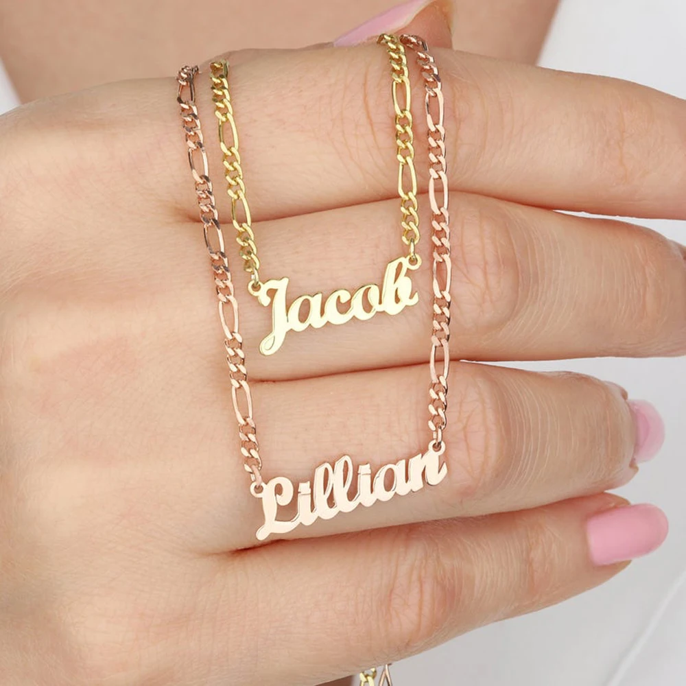 Personalise Stainless Steel Chain Necklace for Women New Gold Custom Name Necklace Women's Jewelry Special Gift Collar De Mujer poetry innocence ink calligraphy special ink oil smoke vegetable gum ink gold