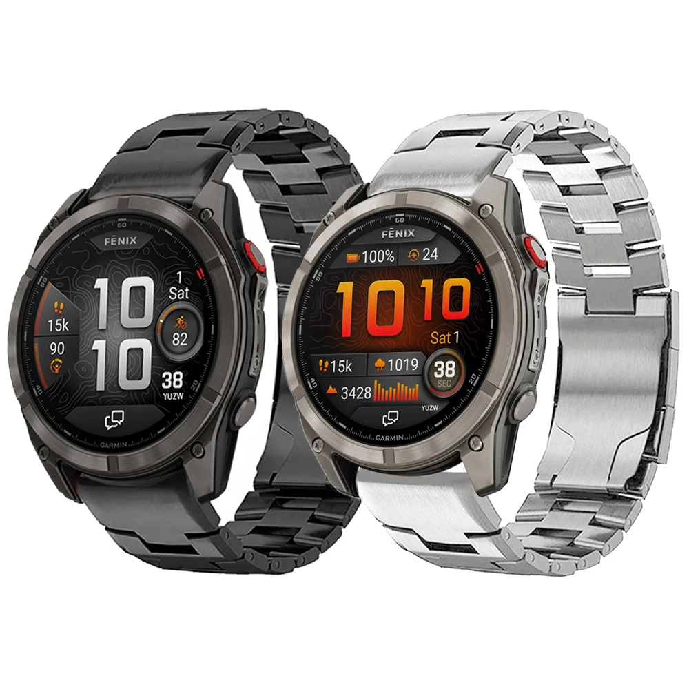 Titanium Luxury Watch Bracelet - 22mm/26mm Metal Strap