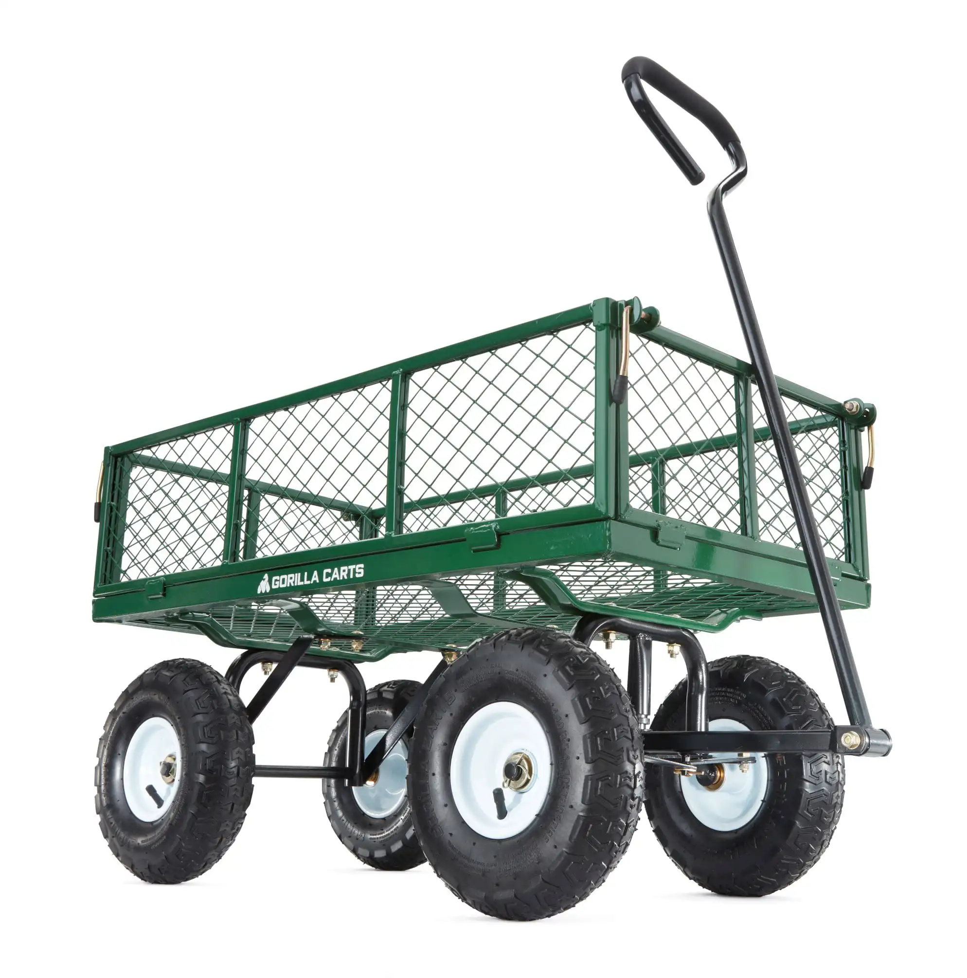 

Gorilla Carts GOR400 400-lb. Steel Mesh Garden Cart with 10" Tires Beach Wagon Wagon Cart Folding Cart