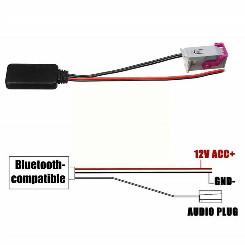 Bluetooth Compatible Module Wireless Audio Input For Audi RNS-E Adapter TT  A4 A8 32 Pin Navigation Radio Stereo R8 A3 AUX N I1R2 - AliExpress