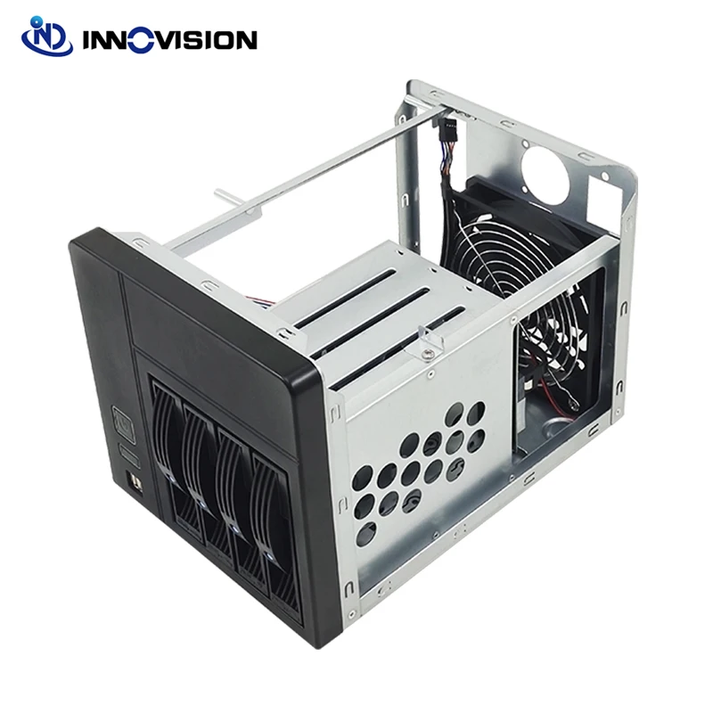 Mini ITX Desktop Case High Quality New Tooless 4 HDD Trays 4Bays Hard Disk Nas Storage Server Case Support MINI-ITX Motherboard pc case pc chassis mini itx desktop case
