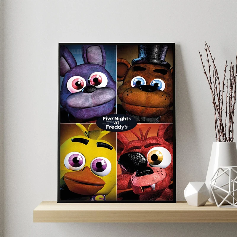 Canvas Wall Art FNAF Five-nights-At-Freddys Ultimate Group Prints for Living Room Home Decor