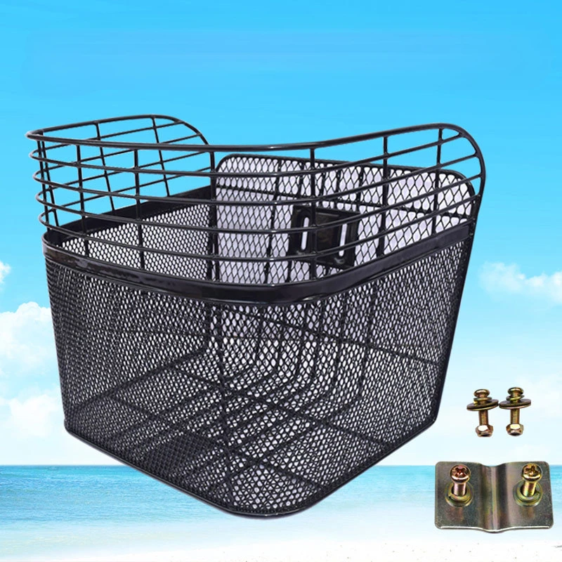 Cestino Anteriore Per Bici Universale - In Metallo Plastificato, Impermeabile, Per Adulti E Bambini - Foto 7