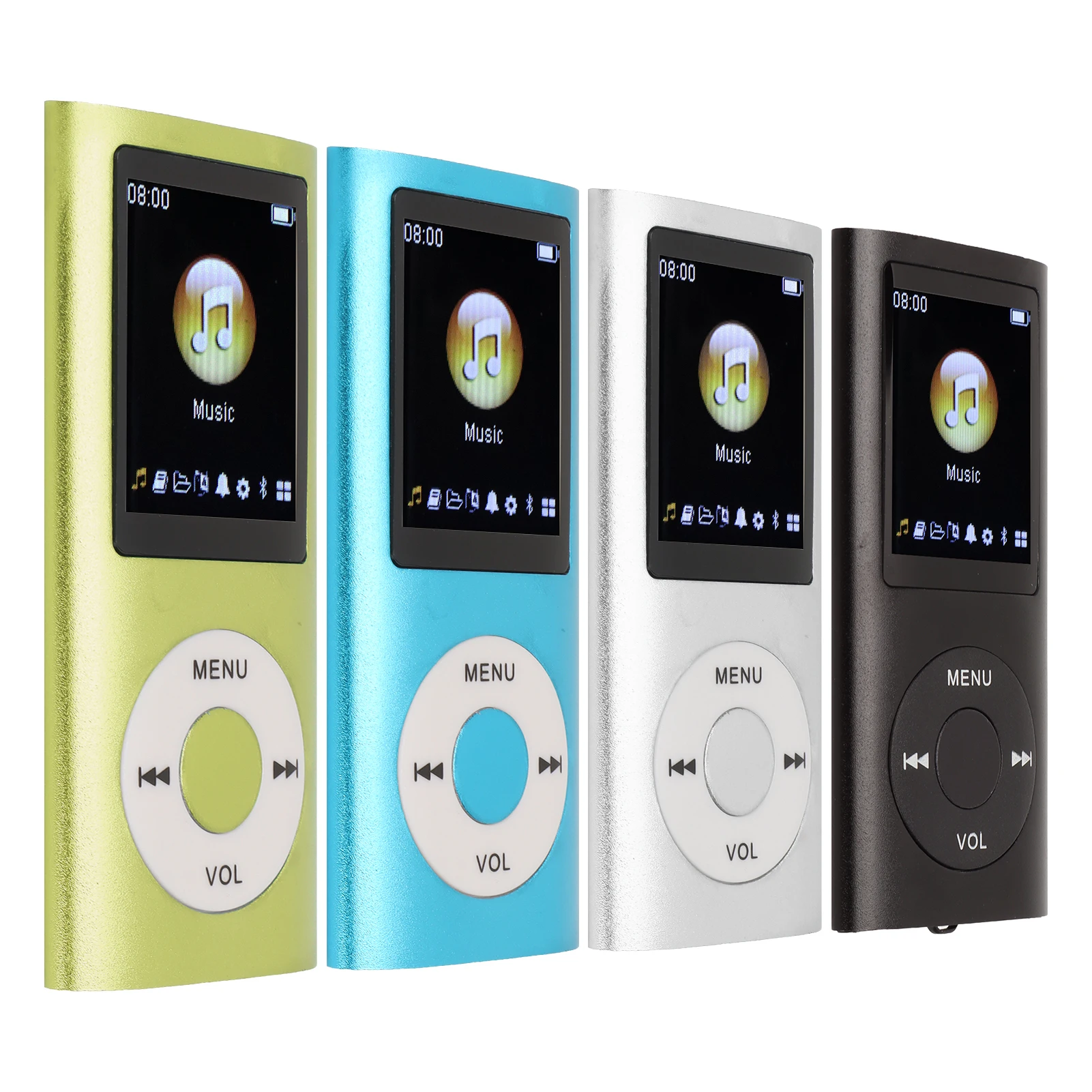 Sleek & Stylish Portable MP3 Player with Lossless Sound and 1.8-Inch LCD Screen