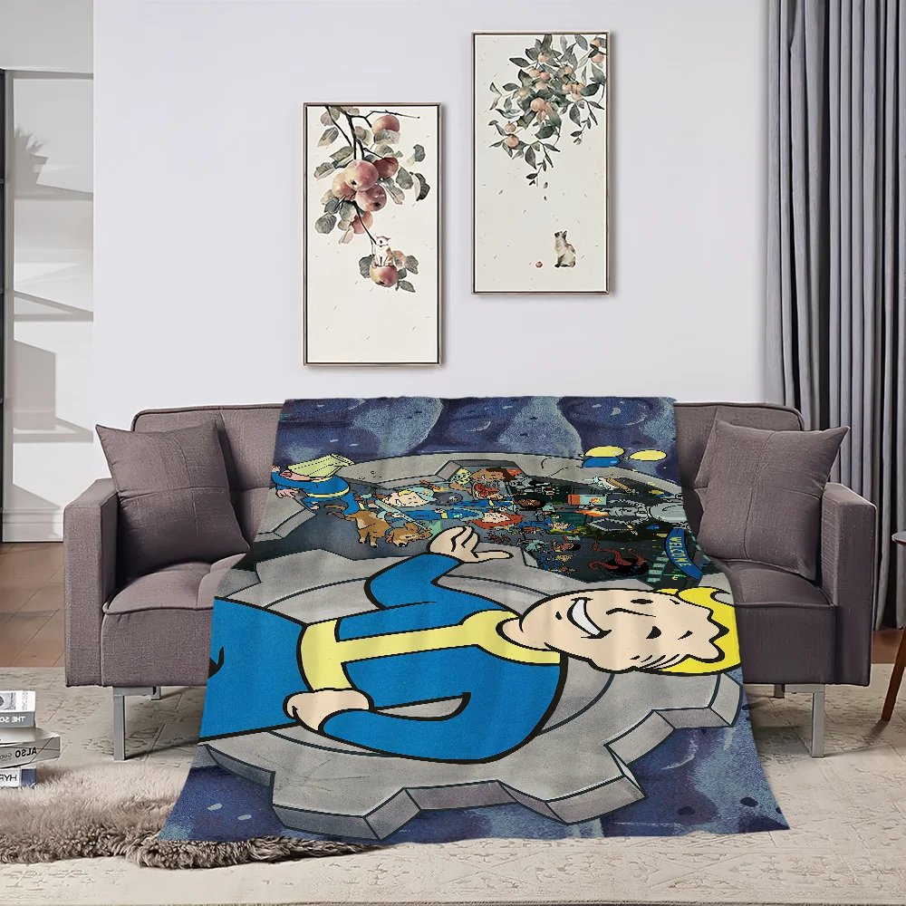 F-Fallouts Boy Game Blanket Skin friendly comfort plush blanket suitable for sofa living room office bedroom travel and gifts 3