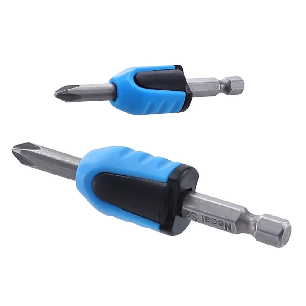 2pcs Screwdrivers Magnetizer Bit 2+1 Strong Ring Demagnetizer Easy Adsorb Metal Screw Bit Magnetic Shank Screw Driver